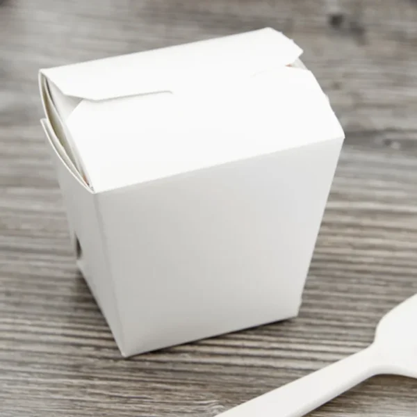 8 oz. White Microwavable Paper Food Pail/400pc/TGP8