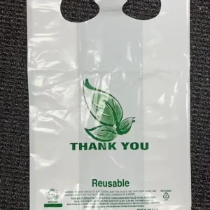 White Reusable T-Shirt Bag-12*7*22 - 200/Case/TBG01