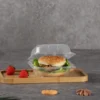 Clear-5”-Microwaveable Plastic Hinged Take-Out Container - 250/case-224