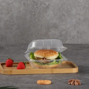 Clear-5”-Microwaveable Plastic Hinged Take-Out Container - 250/case-224