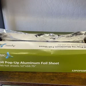 12" x 10 3/4" Food Service Interfolded Pop-Up Foil Sheets - 3000/Case/12POP500