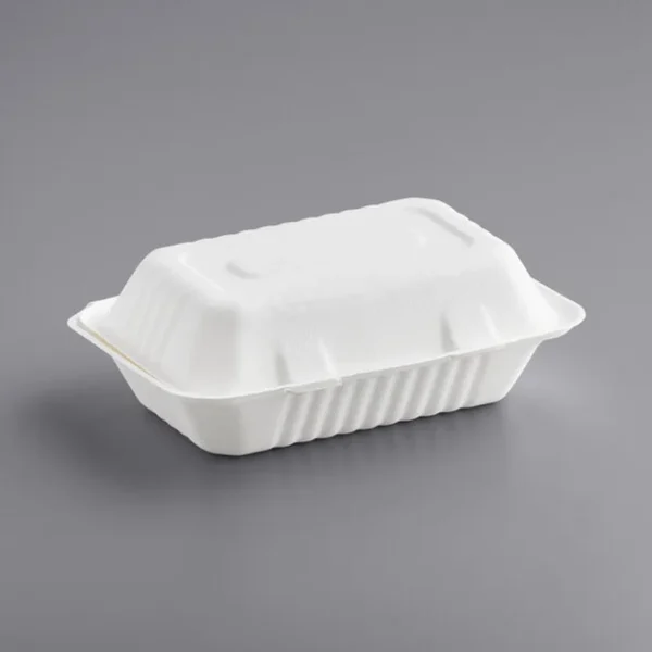 9*6”-Sugar Cane Hinged Take-Out Container - 250/case/SG96
