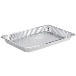 Full Size Heavy-Duty Foil Aluminum Pan-Shawllow-50/Case/FSSP