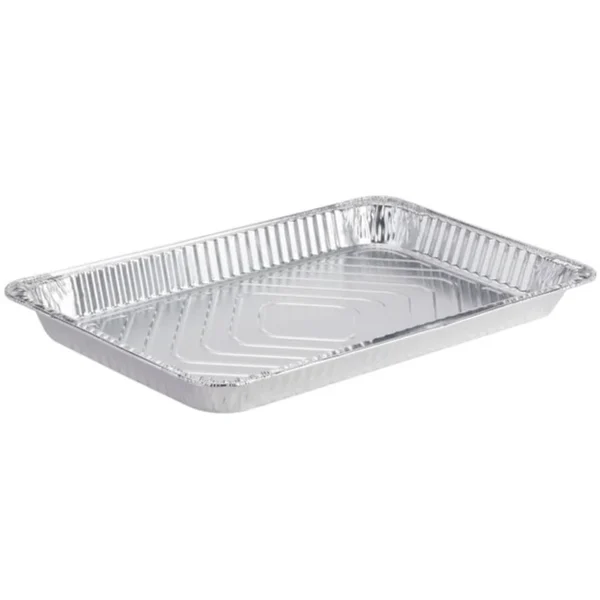 Full Size Heavy-Duty Foil Aluminum Pan-Shawllow-50/Case/FSSP