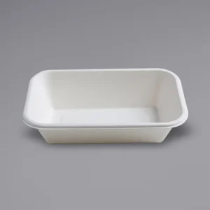 20oz-Rectangular- Compostable Bagasse-Microwavable Container/300/CASE/MW-078