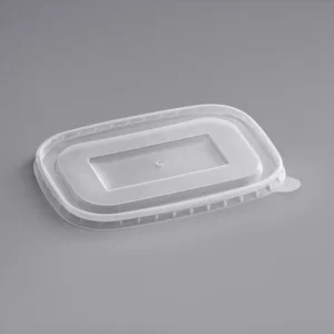 Rectangular Polypropylene Take-Out Lid - 300/Case/1712