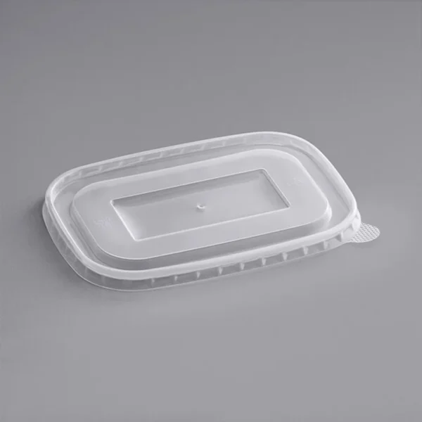 Rectangular Polypropylene Take-Out Lid - 300/Case/1712