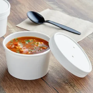 White Kraft Paper Food Cup-8oz/300/case/CP08