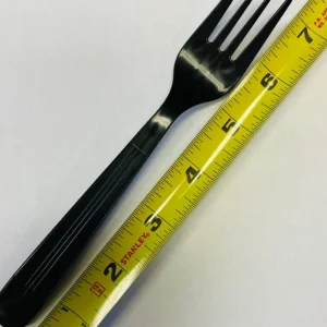 Black Heavy Weight Plastic Fork 1000/case/F601