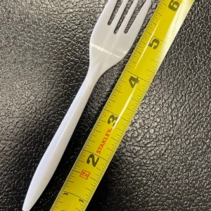 White Heavy Weight Plastic Fork 1000/case/F301