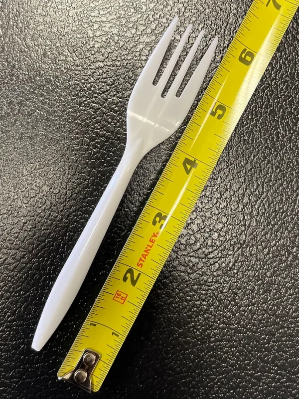 White Heavy Weight Plastic Fork 1000/case/F301