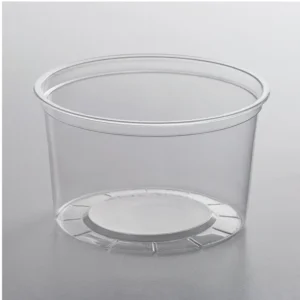 24oz Clear Round Deli Container - 500/Case/XH-24DC