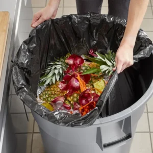 Heavy-Duty 1.5MIL Black 58 Gallon Trash Bag 100/case/R3658