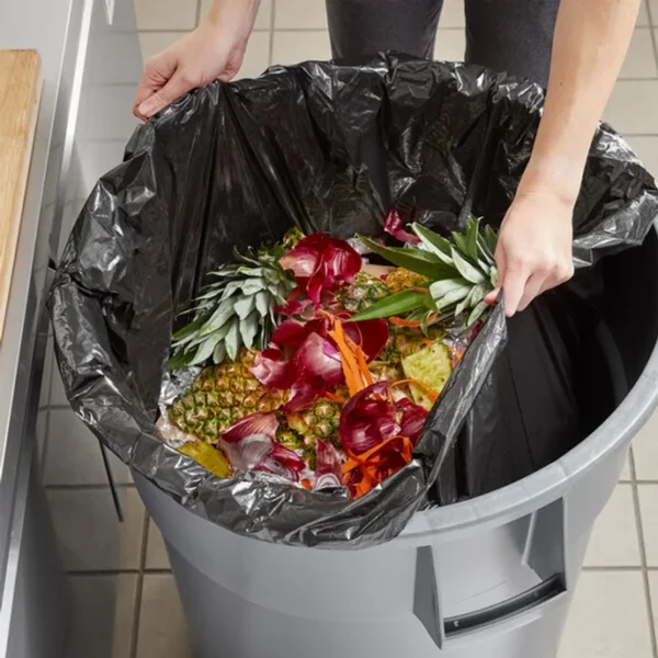Heavy-Duty 1.5MIL Black 58 Gallon Trash Bag 100/case/R3658